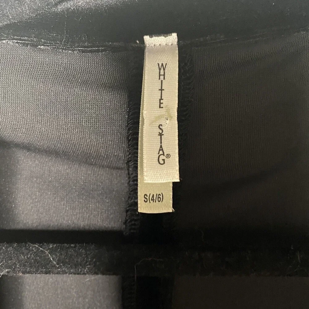 White Stag Vtg Y2k Black Velour Jacket Embroidered Beaded Collar SZ Small - Picture 7 of 12